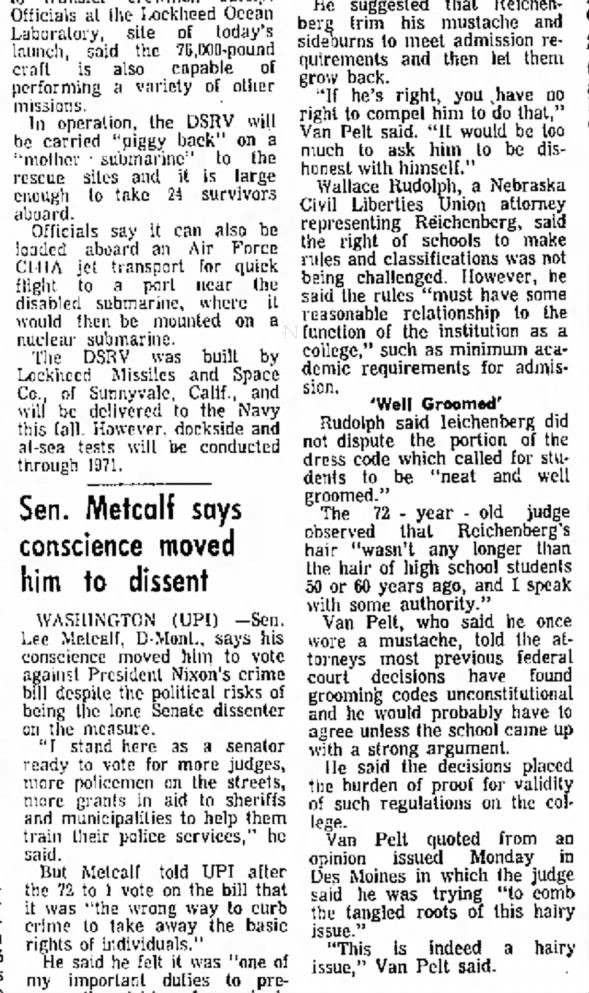 Clipping from The Columbus Telegram